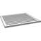 Ekena Millwork Vertical Surface Mount PVC Gable Vent: Functional, w/ 2"W x 1-1/2"P Brickmould Frame, 34"W x 30"H GVPVE34X3002SF - alternate 5